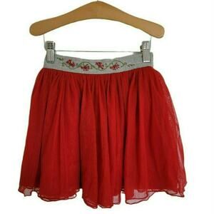 Well Dressed Wolf Red Twirling Skirt